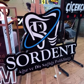 3D Led Işıklı Tabela