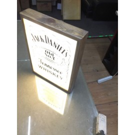 Jack daniels Ahşap Işıklı Tabela