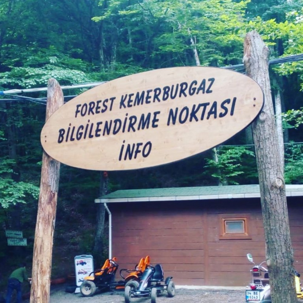 Metal Harf Ahşap Tabela