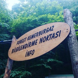 Metal Harf Ahşap Tabela