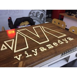 Ahşap Ofis Tabelası
