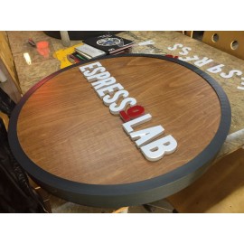 Modern Ahşap Tabela