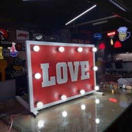 Ampullü Ahşap Tabela