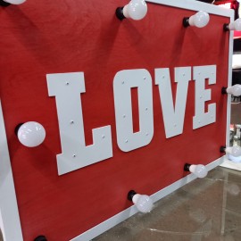 Ampullü Ahşap Tabela