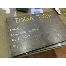 Ahşap Menü Panosu