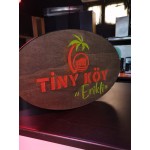  Ahşap Oyma Boyama Elips Tabela