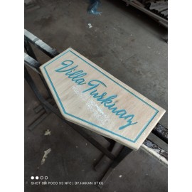 Ahşap Eskitme Boyama Tabela