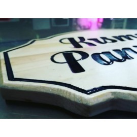 Ahşap Kazıma Tabela