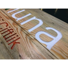 Ahşap Oyma Boyama Tabela