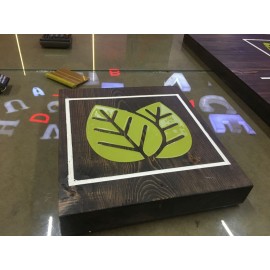 Ahşap Kazıma Boyama Tabela