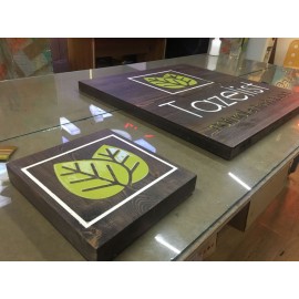 Ahşap Kazıma Boyama Tabela