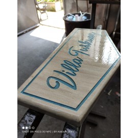 Ahşap Eskitme Boyama Tabela