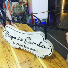 Ahşap Oyma Ferforje Tabela