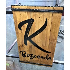 Ahşap Askılı Tabela