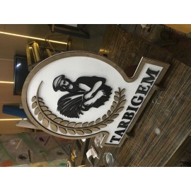Ahşap Kabartma Tabela
