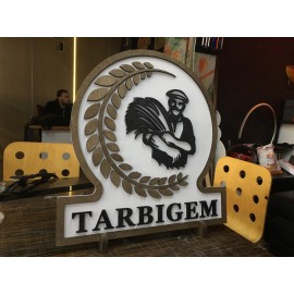 Ahşap Kabartma Tabela