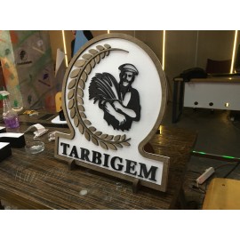 Ahşap Kabartma Tabela