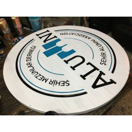 Ahşap Eskitme Boyama Tabela