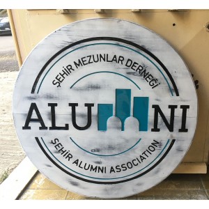 Ahşap Eskitme Boyama Tabela