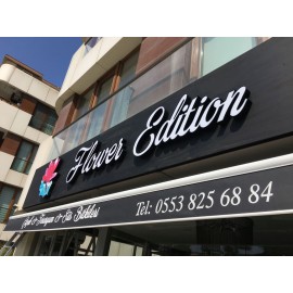 Eskitme Zeminli Kutu Harfli Cephe Tabela