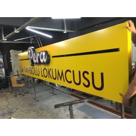 Pera-Kompozit Zemin Kutu Harf Tabela