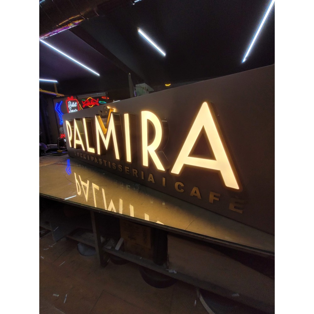 Satine Gold Kutu Harf Cephe Tabelası