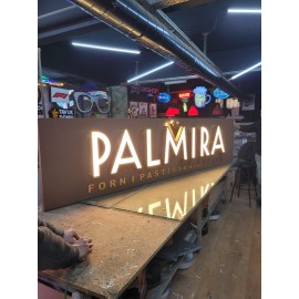 Satine Gold Kutu Harf Cephe Tabelası