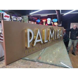 Satine Gold Kutu Harf Cephe Tabelası