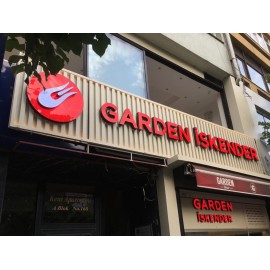 Tasarım Cephe Tabelası-Garden İskender