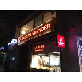 Tasarım Cephe Tabelası-Garden İskender