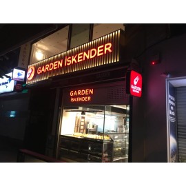 Tasarım Cephe Tabelası-Garden İskender