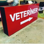 Veteriner Hazır Işıklı Tabela