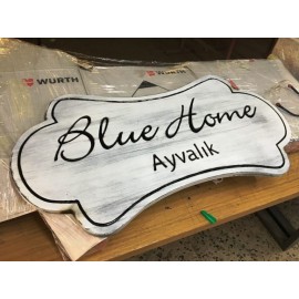 Ahşap-Ferforje Tabela