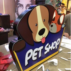 Pet Shop Led Işıklı Tabela