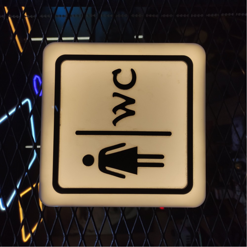 WC Tabelası Işıklı