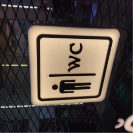 WC Tabelası Işıklı