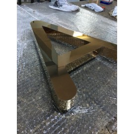 Gold Paslanmaz Endirek Harf