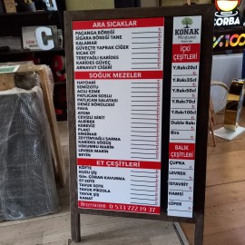 Işıklı Menü Tahtası