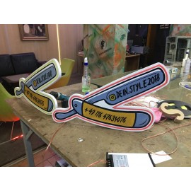 Neonled  Tabela-Barber Shop Ustura