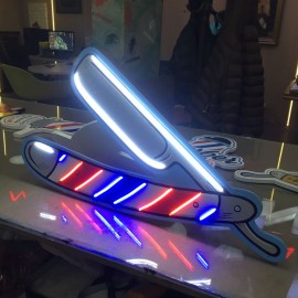 Neonled  Tabela-Barber Shop Ustura