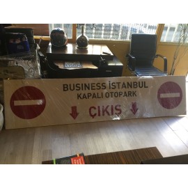 Otopark Yükseklik Tabelası