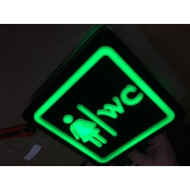 WC Led Işıklı Tabelalar